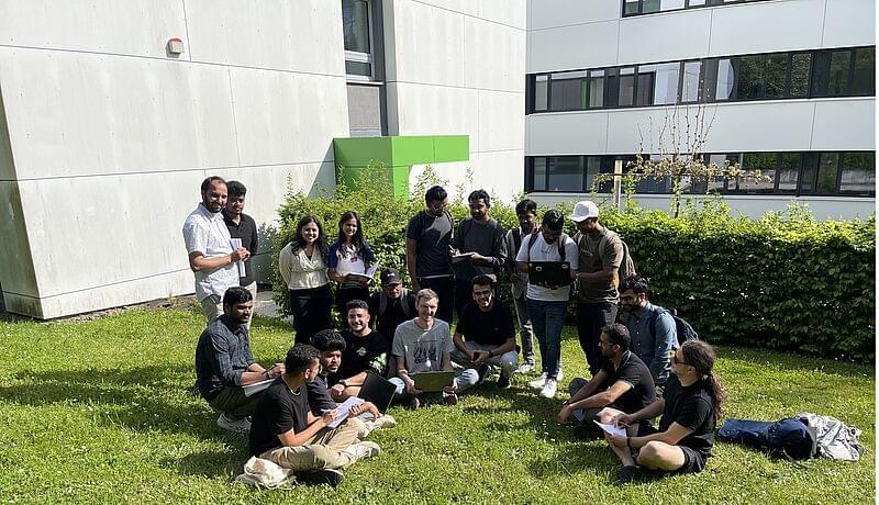 Das Praxisprojektteam bestehend aus der Task Force und Studierenden der Hochschule Nordhausen (©Hochschule Nordhausen/Bild: Thomas Füldner)